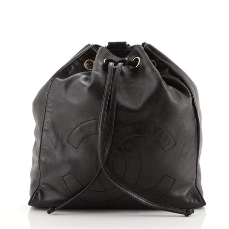 chanel drawstring shopping bag|chanel drawstring bag vintage.